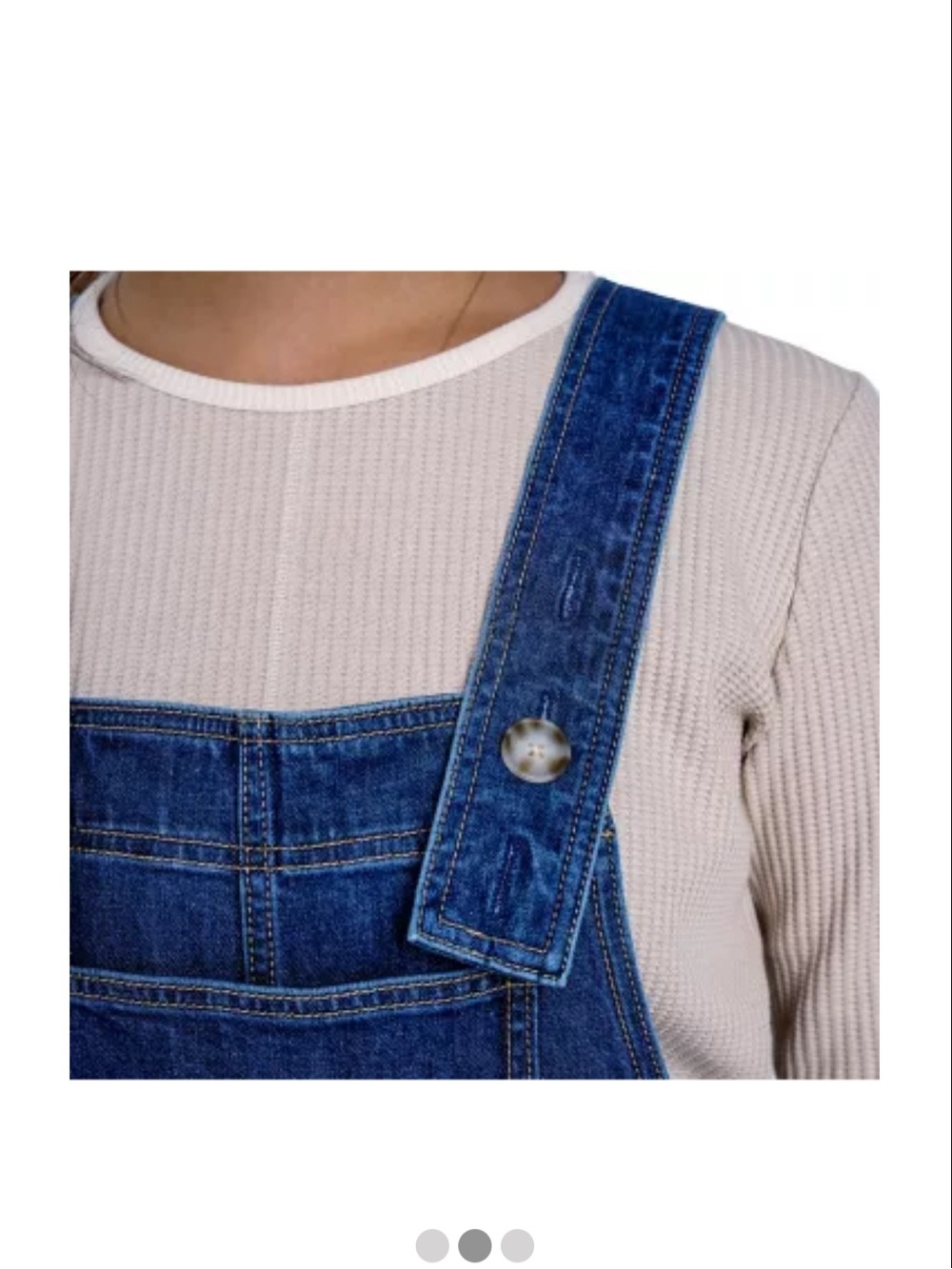 Molly Yeh Women's Easy Denim Overalls Plus Size 2X Wide leg adjustable straps - Picture 5 of 16